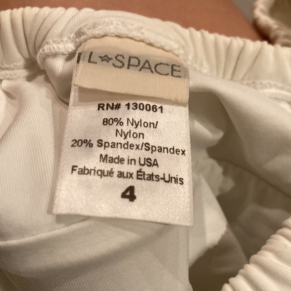 L*Space white one shoulder swim suit - Picture 4 of 4